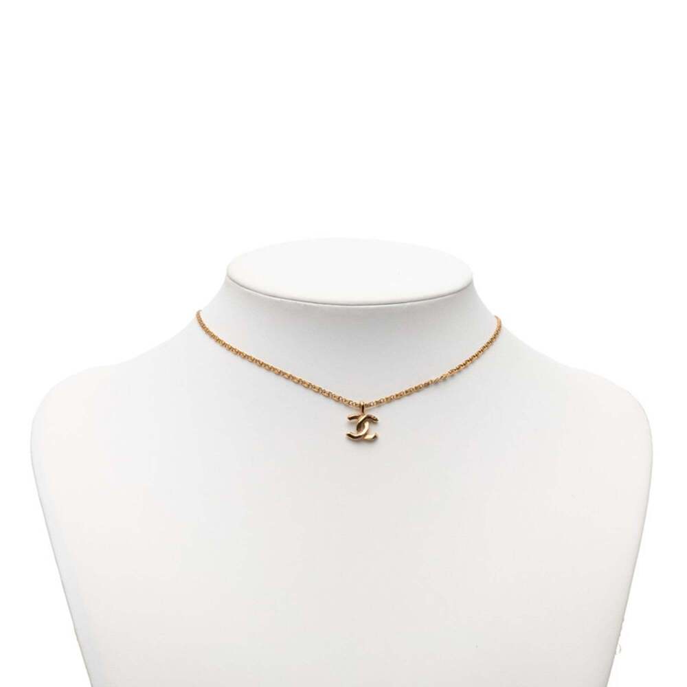 CHANEL Authentic Gold Logo Necklace - Picture 6 of 6